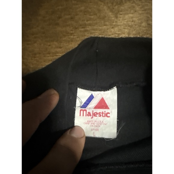 Vtg Purdue Majestic Diamond Collection Mock Turtleneck Men's Large Made In USA - Picture 3 of 5